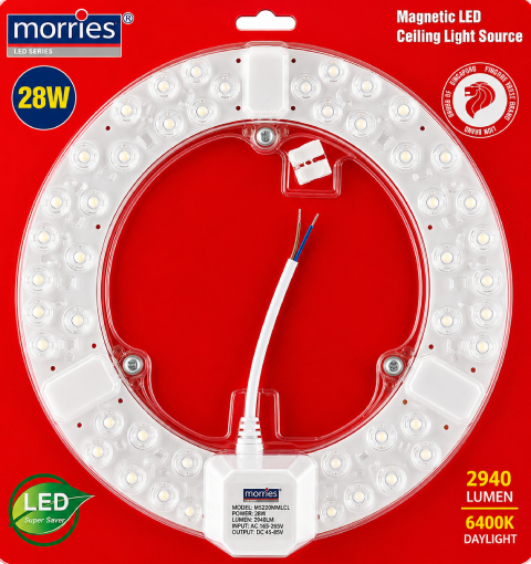 MORRIES 2940 LUMEN 28W LED MAGNETIC CEILING PANEL MS220MMLCL